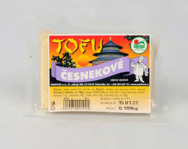 Tofu česnek - folie cca 0,200 kg váha
